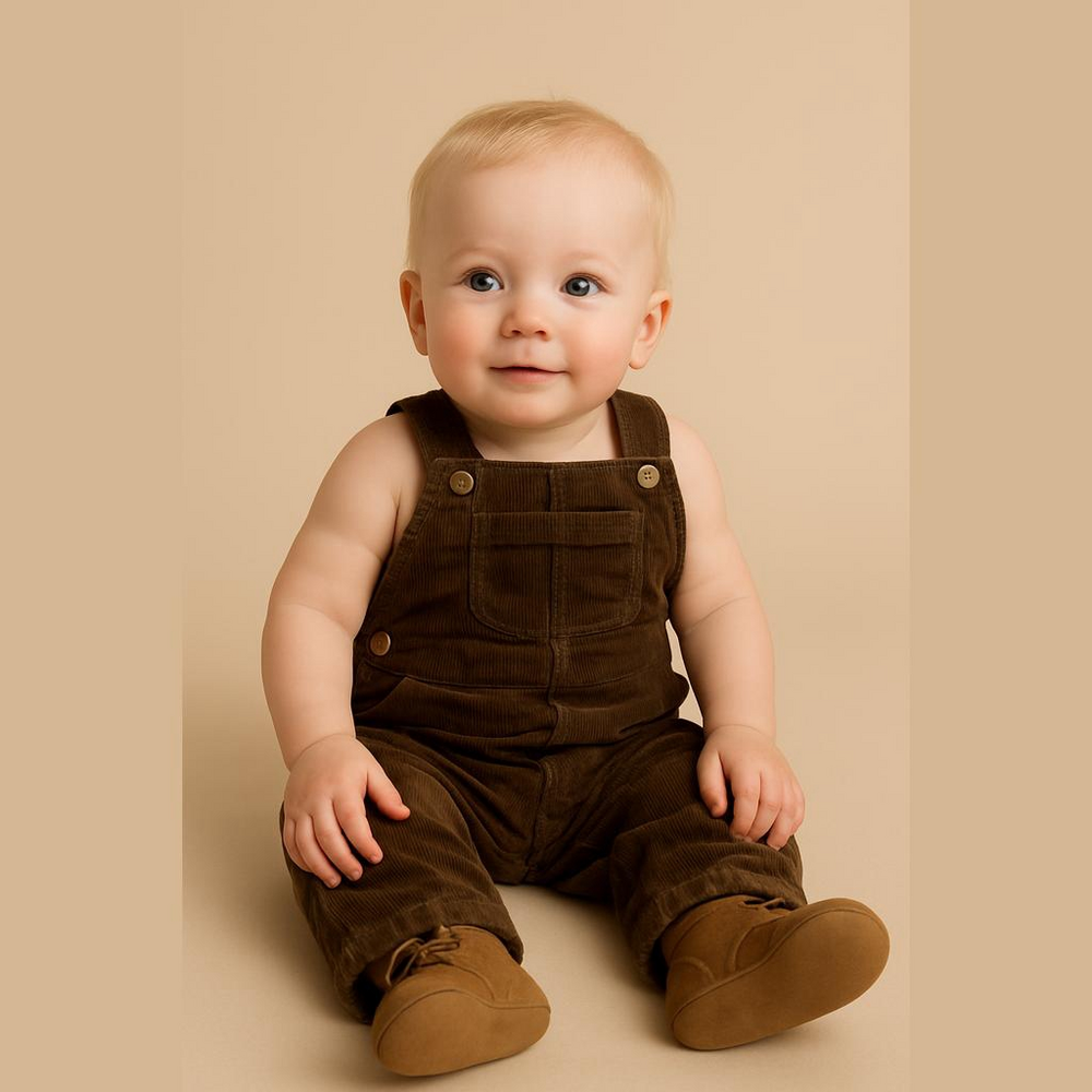 Polo Ralph Lauren corduroy brown overalls size 6M